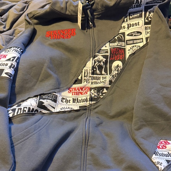 Hot Topic Jackets & Blazers - Stranger Things Gray Jacket